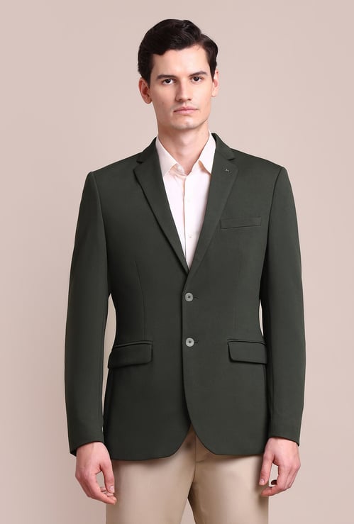ARROW Textured Zero Calorie Fit Single Breasted Formal Blazer (Slim Fit)
