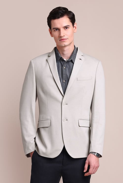 ARROW Solid Zero Calorie Blazer (Slim Fit)