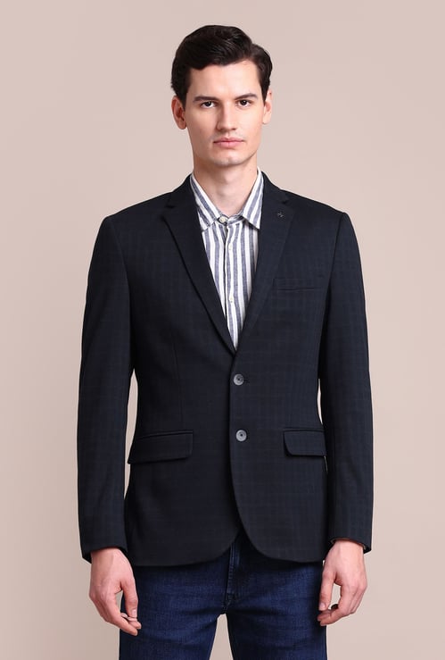 ARROW Checked Zero Calorie Single Breasted Blazer (Slim)