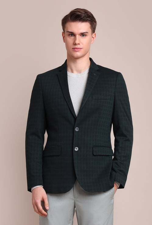 ARROW Checked Knitted Zero Calorie Fit Blazer (Slim Fit)