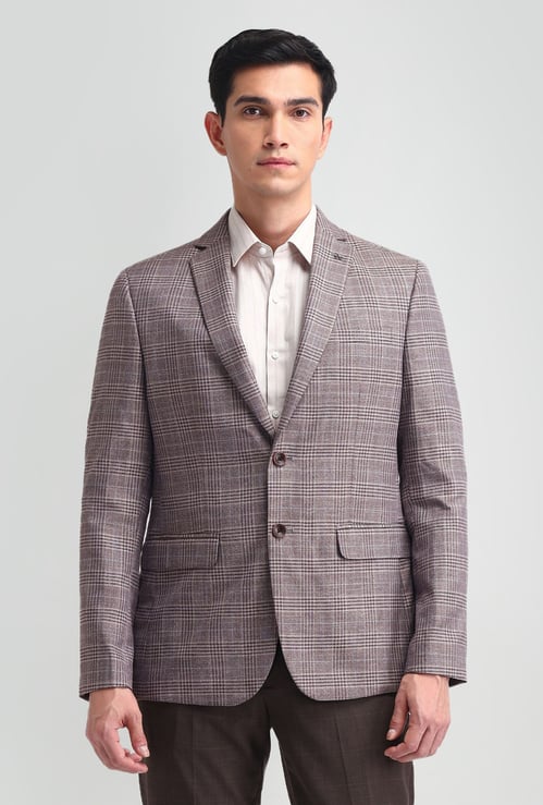 ARROW Checkered Single Breasted Tailored Fit Blazer