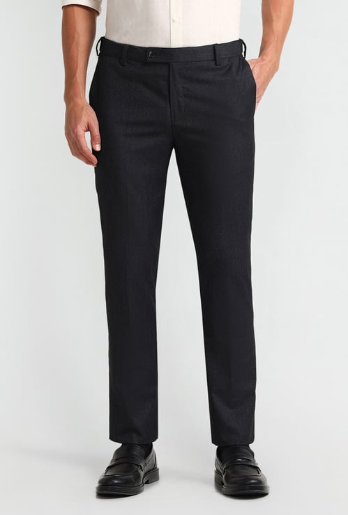 ARROW Solid Tapered Fit Formal Trousers