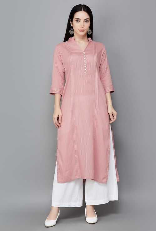 LIBAS Striped Straight Kurta