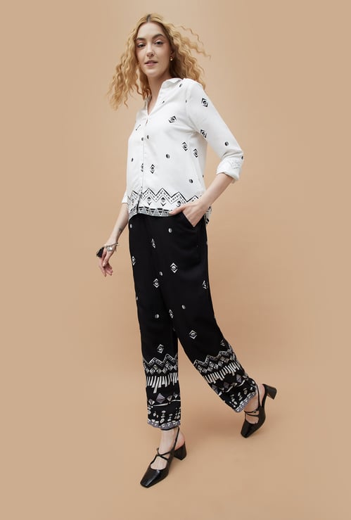 FAME FOREVER Printed Trousers