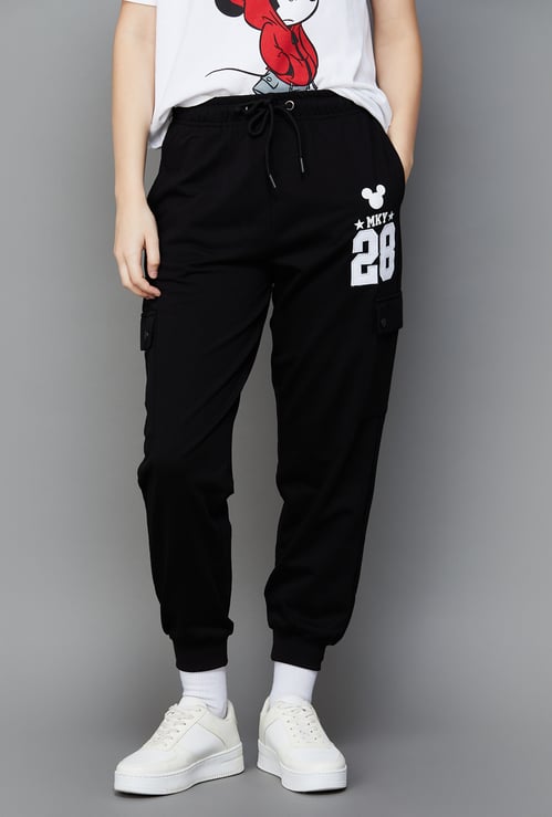 FREE AUTHORITY Mickey Mouse Print Joggers