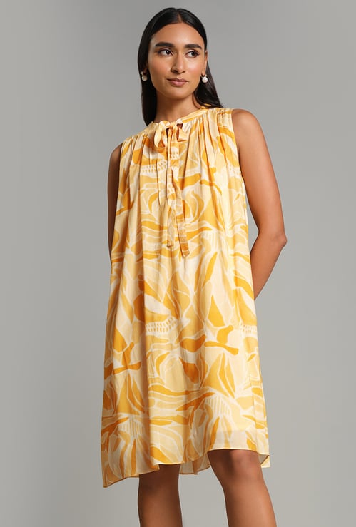 AND Printed A-line Dress