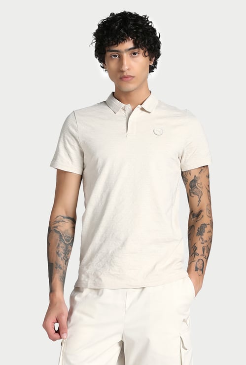 PUMA Jacquard Slim Fit Polo T-shirt