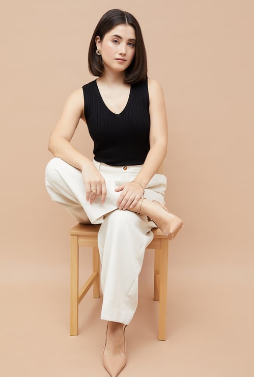 CODE CLASSIC Ribbed T-shirt