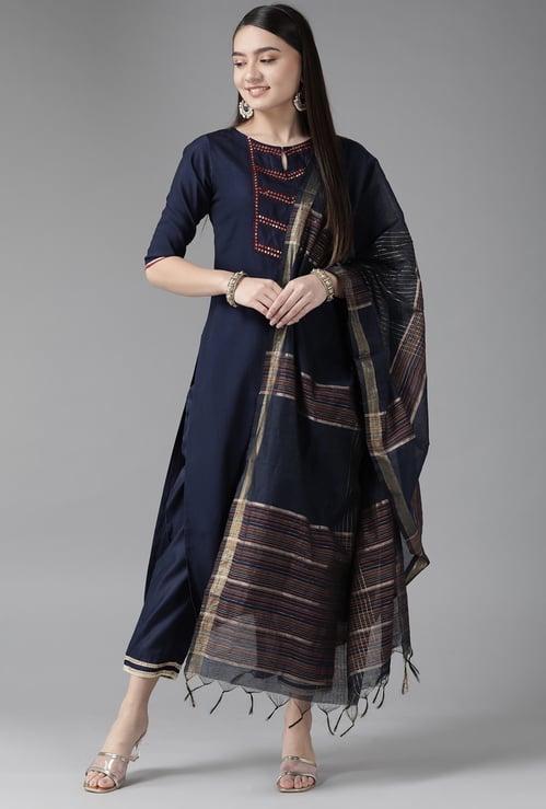 INDO ERA Striped Dupatta