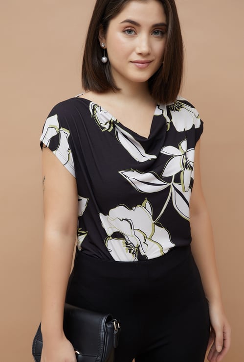 CODE Floral Print Top