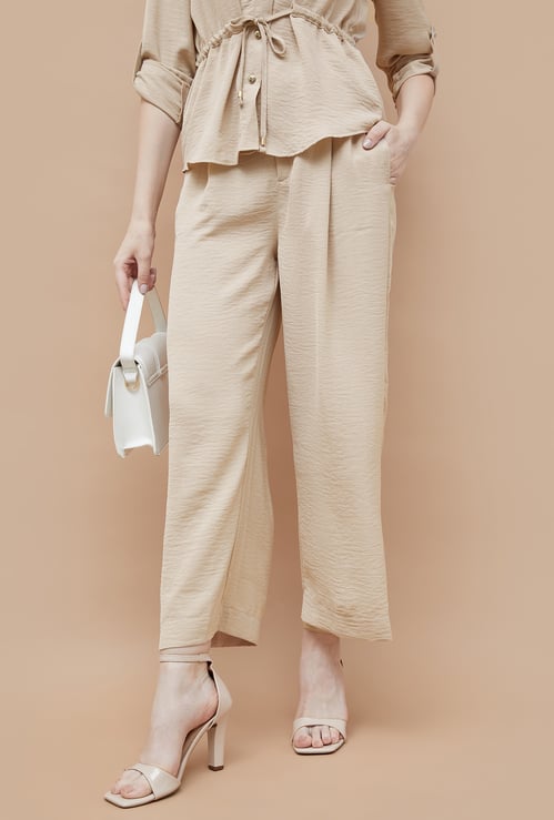 CODE Textured Trousers