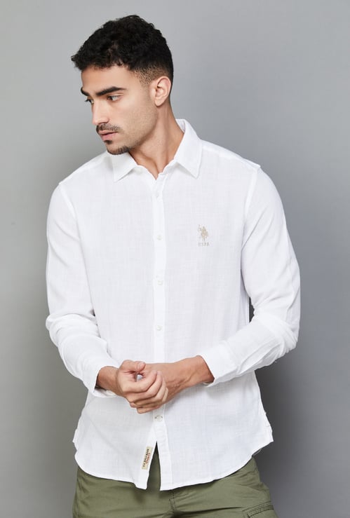 U.S. POLO ASSN. Solid Regular Fit Shirt