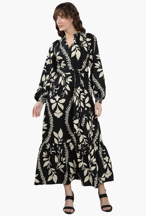 VERO MODA Printed A-line Maxi Dress