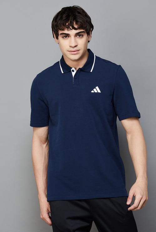 ADIDAS Solid Active Polo T-shirt