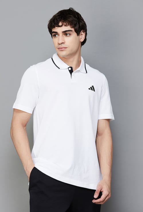 ADIDAS Solid Polo T-shirt