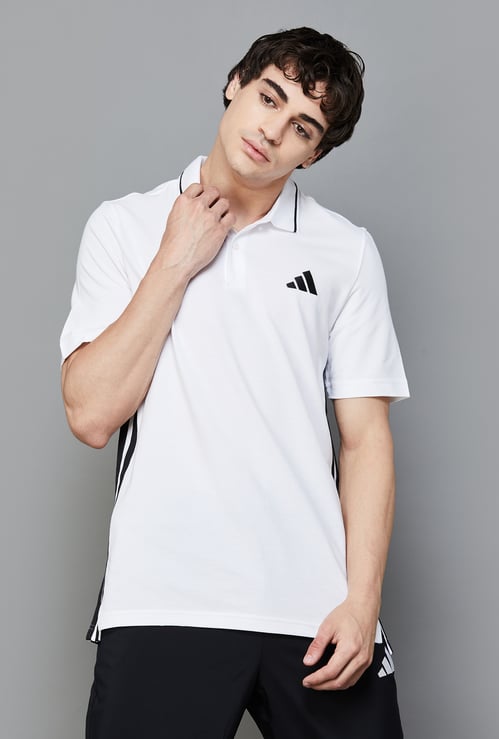 ADIDAS Placement Striped Active Polo T-shirt