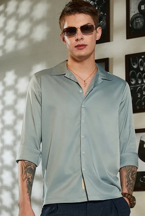 CAMPUS SUTRA Solid Relaxed Fit Shirt