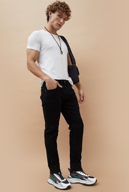 FORCA Solid Slim Tapered Jeans