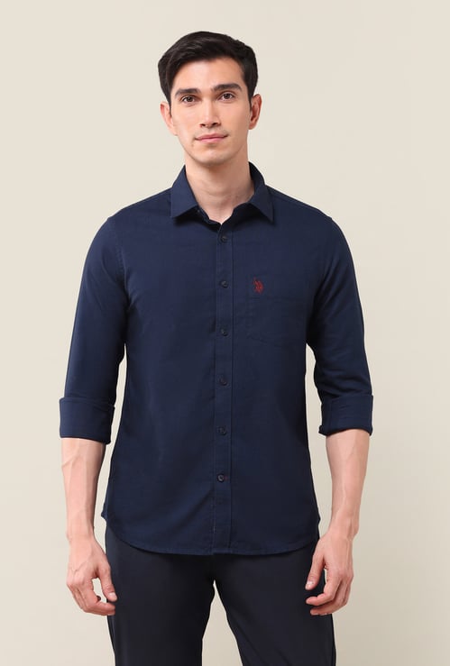U.S. POLO ASSN. Solid Tailored Fit Shirt