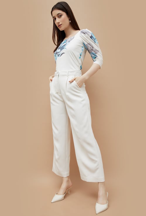 CODE CLASSIC Solid Regular Fit Trousers