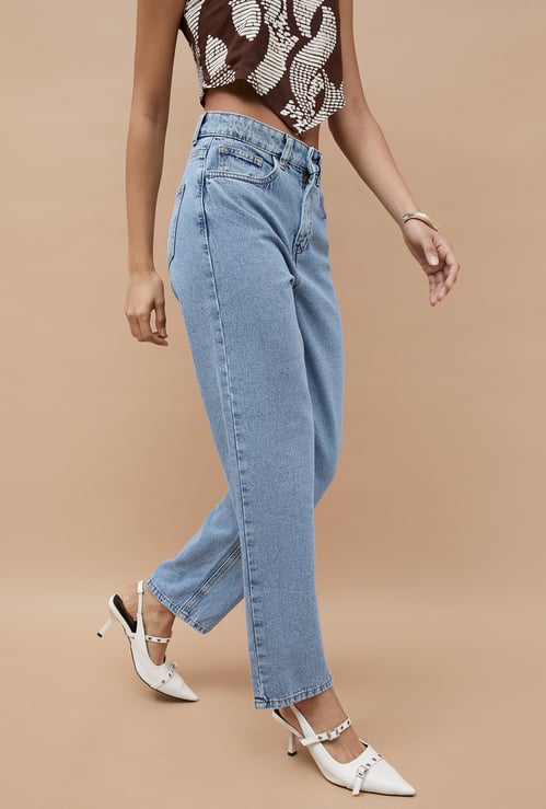 GINGER Light Washed Regular Fit Jeans