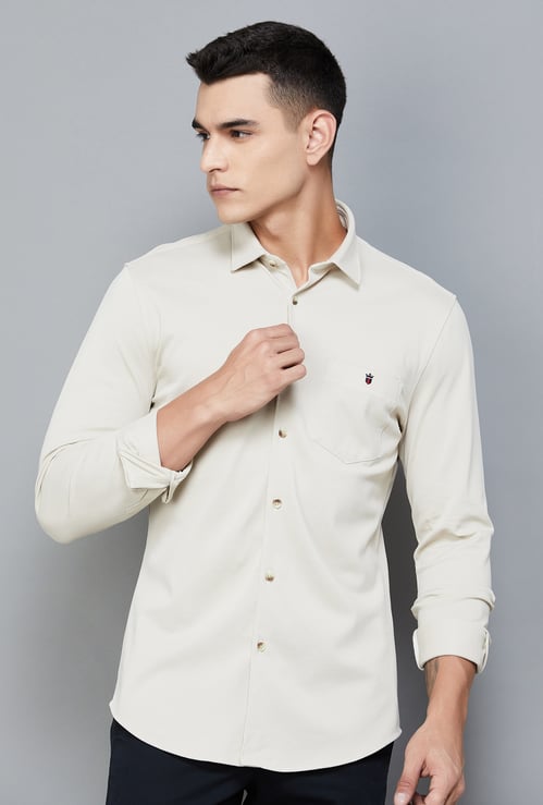 LP SPORT Solid Smart Fit Shirt