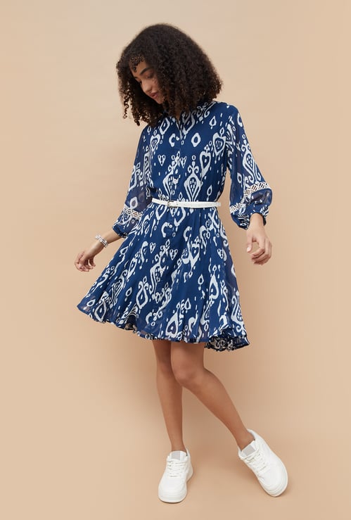 COLOUR ME Printed Shirt Dress