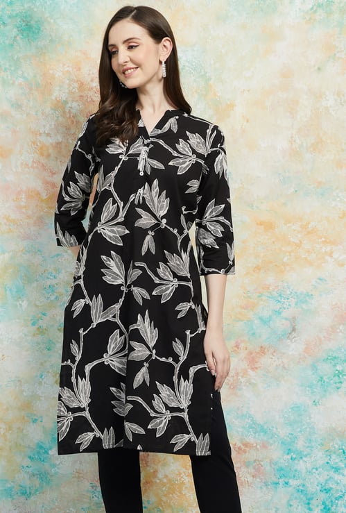 MELANGE Printed Straight Kurta