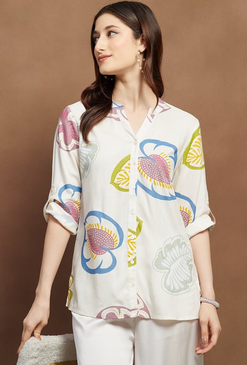 MELANGE Printed Short Kurti