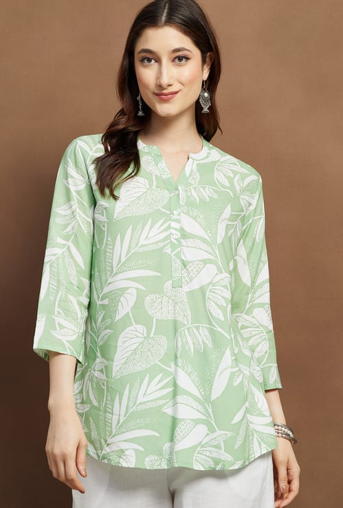 MELANGE Printed Straight Kurti