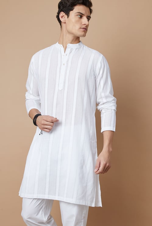 MELANGE Striped Long Kurta
