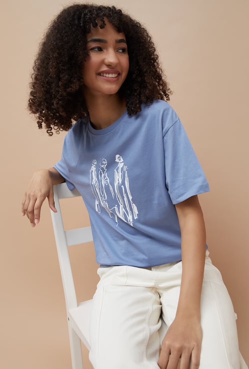FAME FOREVER Graphic Printed T-shirt