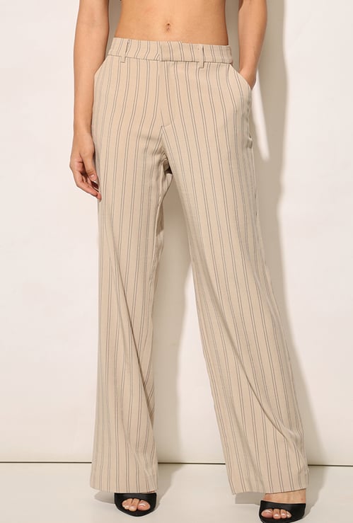ONLY Striped Wide Leg Trousers
