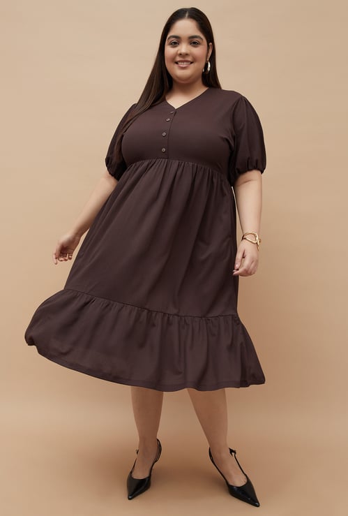 NEXUS Textured A-line Dress