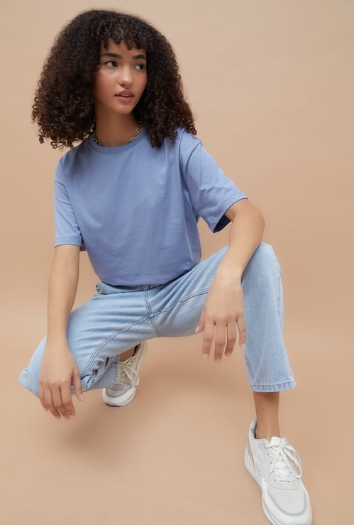 FAME FOREVER Solid T-shirt