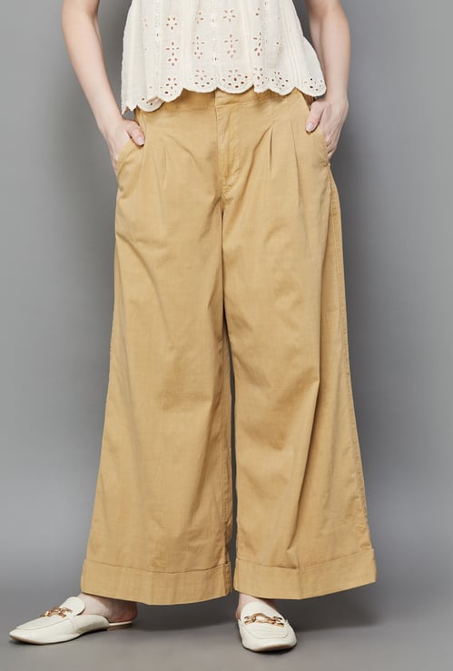 AMERICAN EAGLE Pleated Wide-Leg Pants