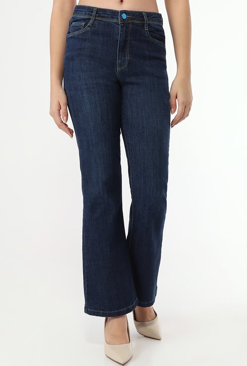 KRAUS Darkwashed Flared Jeans