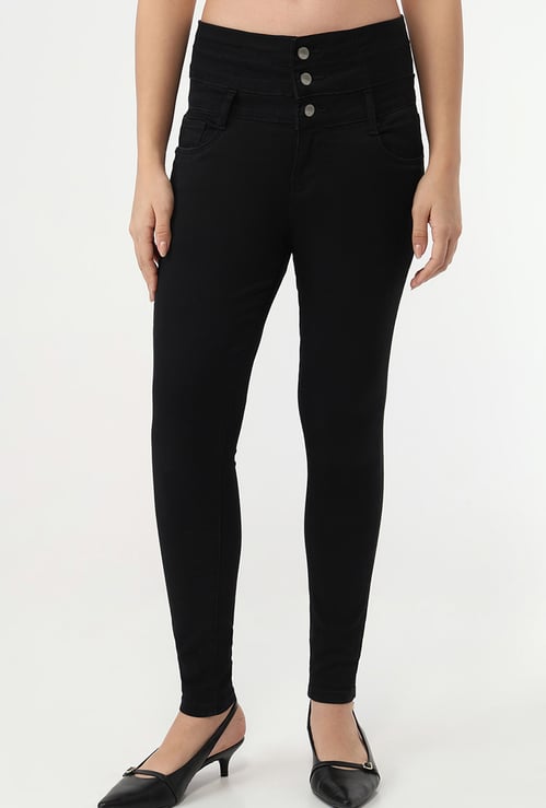 KRAUS Darkwashed Super Skinny Jeans