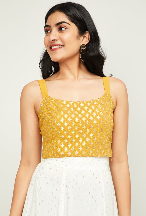 Ginger Women Geometric Camisole Fashion Top