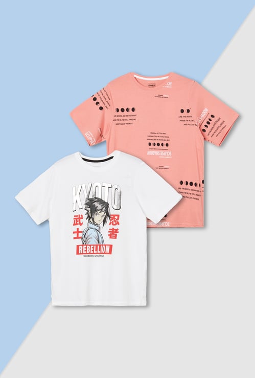 Boys Printed T-shirt - Pack of 2