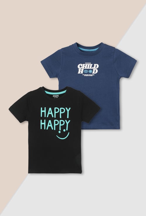 Boys Printed T-shirt - Pack of 2