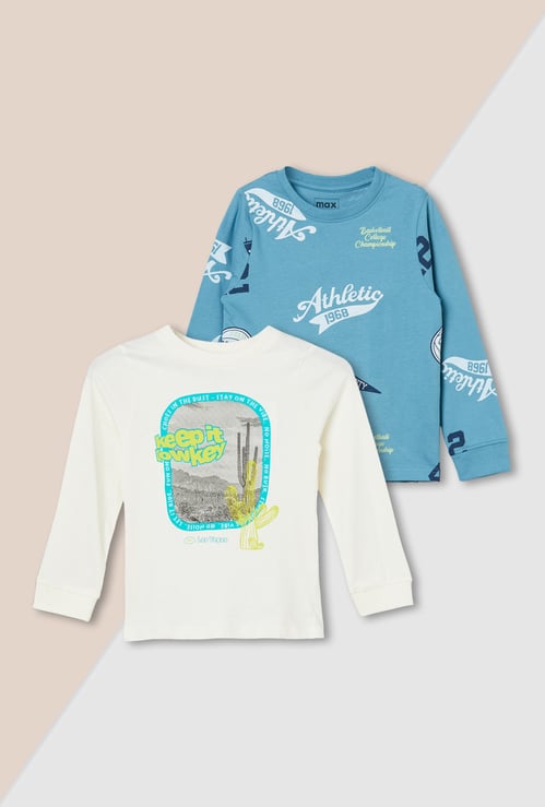 Boys Printed T-shirt - Pack of 2