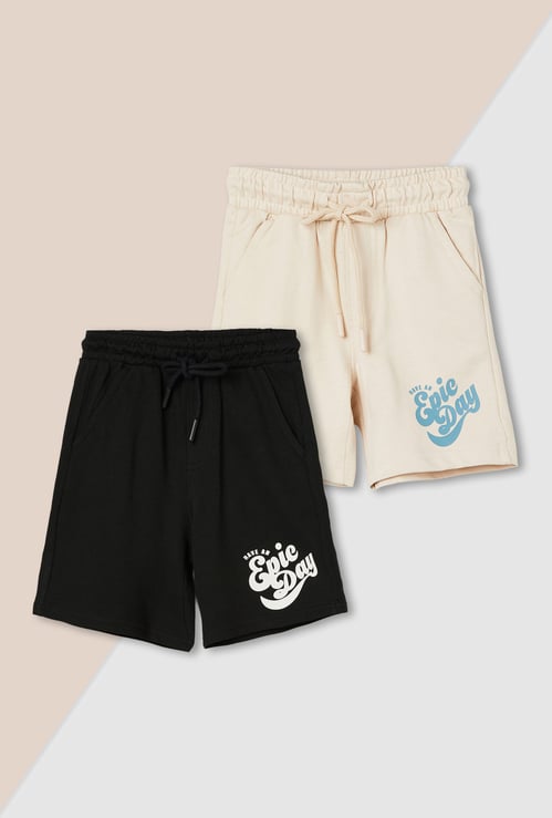 Boys Printed Shorts - Pack of 2