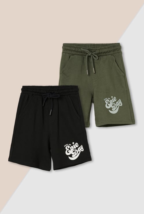Boys Printed Shorts - Pack of 2