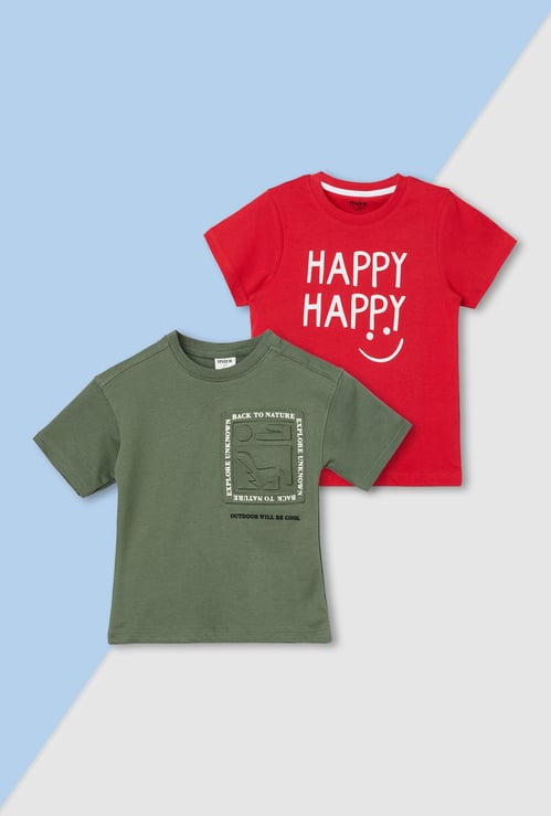 Boys Printed T-shirt - Pack of 2