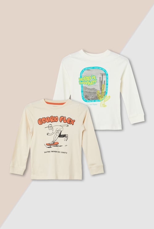Boys Printed T-shirt - Pack of 2