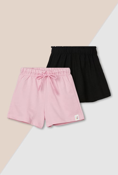 Girls Knit Shorts - Pack of 2