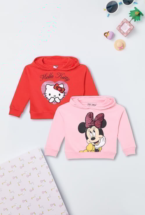 Girls Character Print Hoodie - Pack of 2