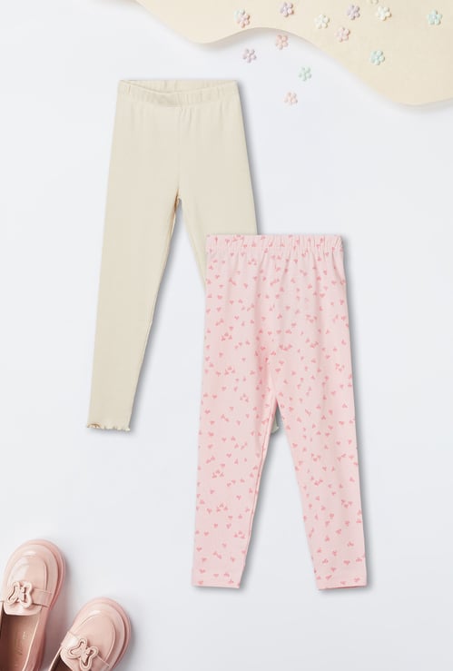 Girls Assorted Leggings - Pack of 2