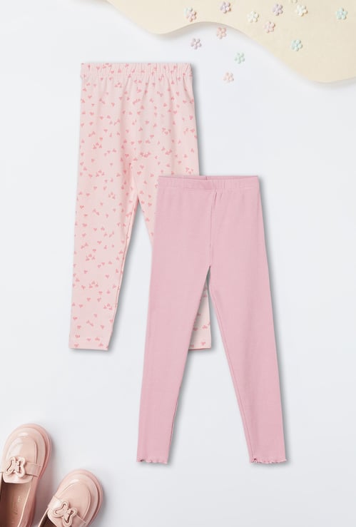 Girls Assorted Leggings - Pack of 2